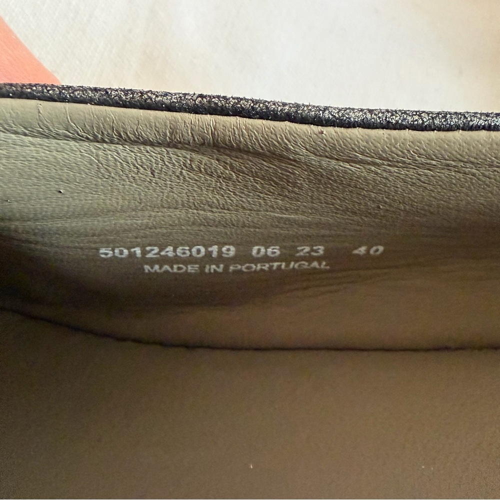 Fly London Women's Beso Metallic Leather Wedge Pumps Size 40 New - Picture 7 of 10